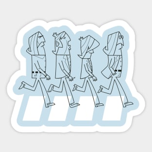 Kawaii Abbey Road Sticker